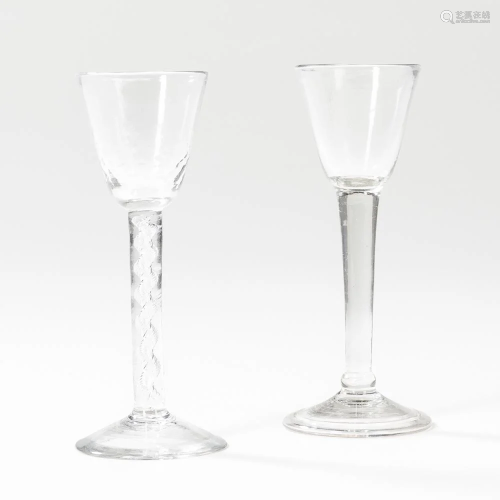 Two Georgian Wine Glasses