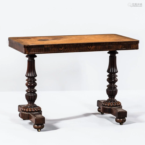 Regency Rosewood Library Table