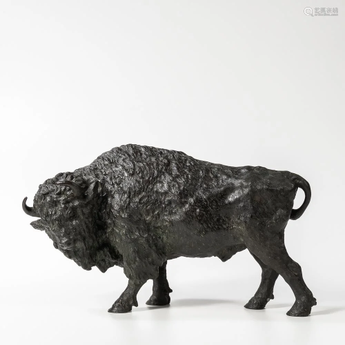 Chinese Bronze Model of a Buffalo