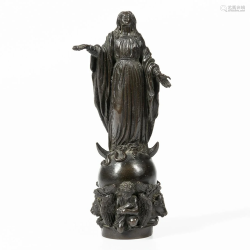 Bronze Depiction of the Virgin Mary