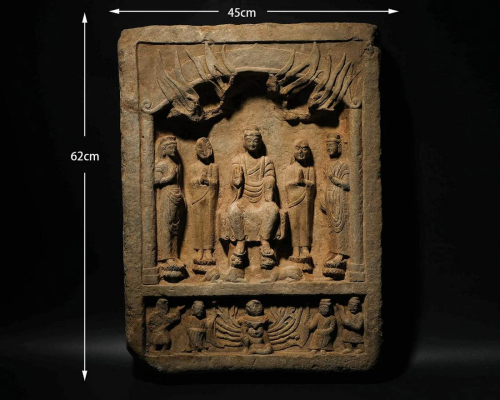 A Chinese Carved Stone Stele