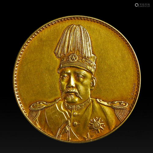 A Chinese Pure Gold Coin