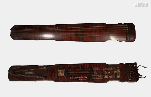 A Chinese Wooden Lacquer Guqin