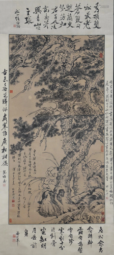 A Chinese Scroll Painting By Zheng Banqiao