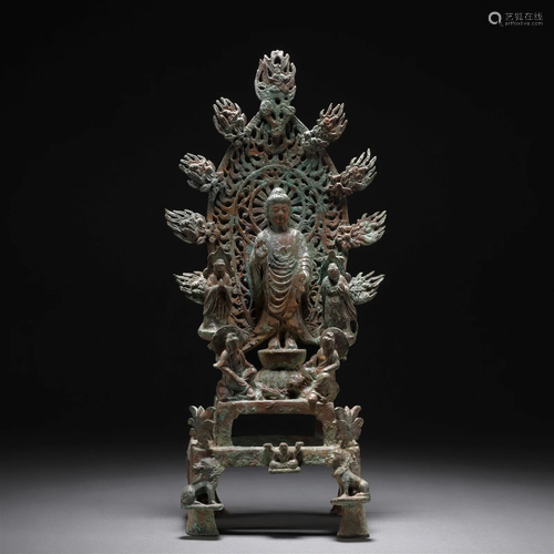 A Chinese Bronze Figure of Buddha