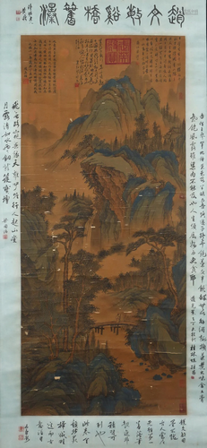 A Chinese Scroll Painting By Zhao Mengfu