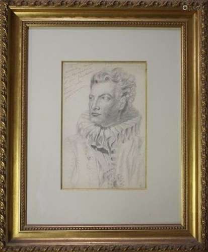 Ecole Moderne du XXe siècle<br />
Portrait de Jean Marais en...