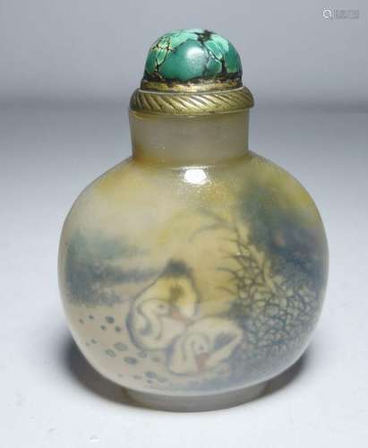 A CHINESE INSIDE PAINTED SNUFF BOTTLE, 19TH CENTURY