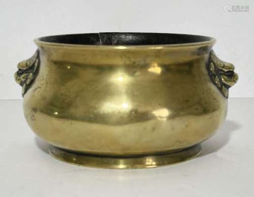 A CHINESE GILT BRONZE INCENSE BURNER