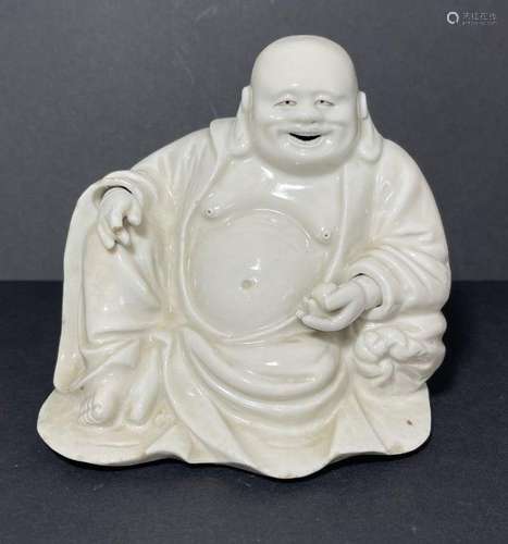 A CHINESE BLANC DE CHINA HOTEI BUDDHA, QING DYNASTY (1644-19...