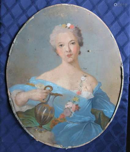 British School, circa 1770, portrait of