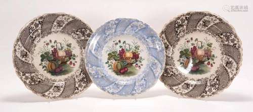 Three Wedgewood plates