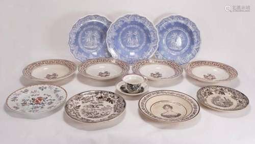 Convolute earthenware plates