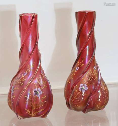 Pair of Art Nouveau Vases