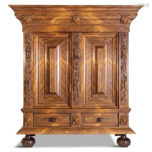 Baroque style hall cabinet