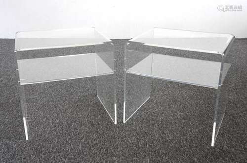 Pair of design side tables