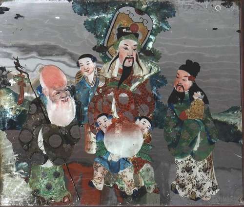 Chinese reverse glass painting