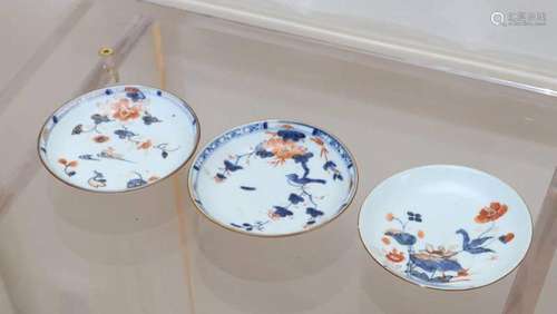 Three small Imari plates