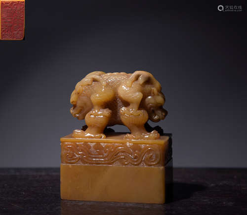 Tianhuang Stone Fortunate Beast  Seal, China