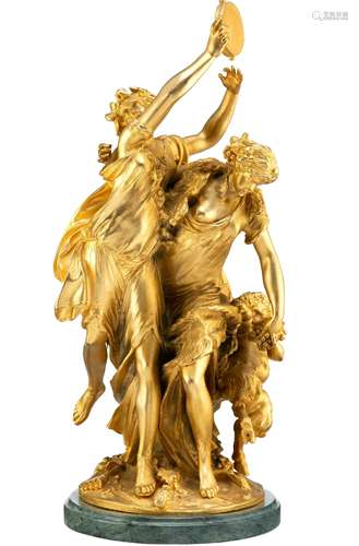 18Th Century Bronze  Gold Gilded Carving Sculpture