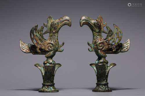 A Pair Of Bronze  