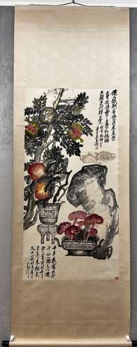 Rubbing Of Floral - Wu Changshuo, China