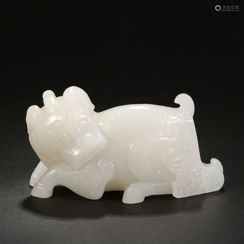 Hetian Jade  Beast Ornament, China