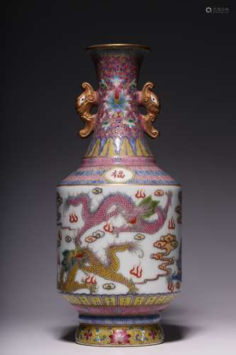 Qing Dynasty Period Of Qianlong Enamel Color Porcelain 