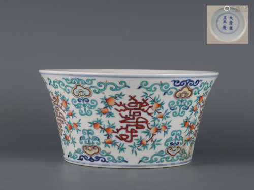 Qing Dynasty Period Of Yongzheng  Doucai Porcelain 