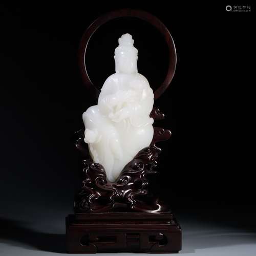 Hetian Jade  Guanyin Ornament
, China