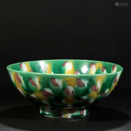 Su Tricolor Porcelain Bowl , China