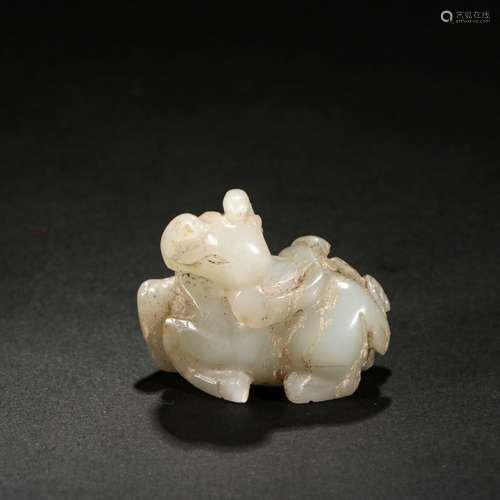 Hetian Jade  Sheep Ornament, China