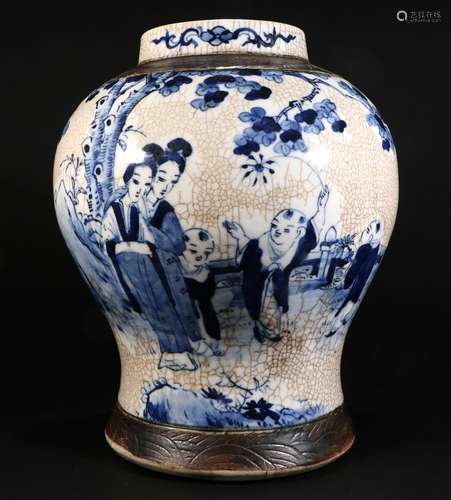 Blue And White Porcelain General Jar, China