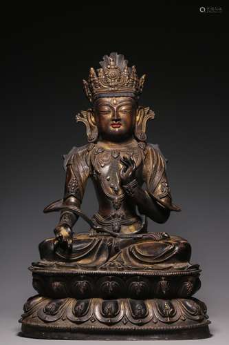 Qing Dynasty Bronze Statue Of Guanyin
, China