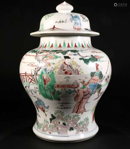 Famille Verte Porcelain General Jar, China