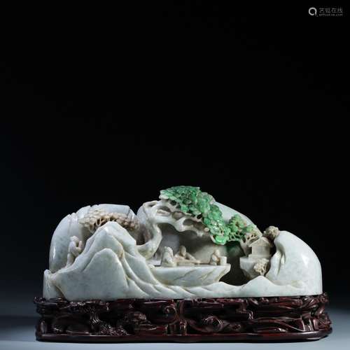 Hard Jade Shanzi Ornament, China