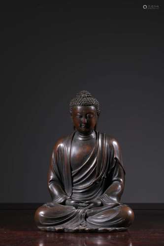 Qing Dynasty  Bronze Statue Of Sakyamuni, China