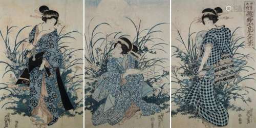 EISEN, Keisai (*1791 Edo †1848), Farbholzschnitt/