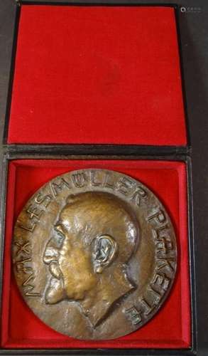 MAX LESMÜLLER MEDAILLE, BRONZE, IN ETUI