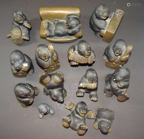 14X MAULWURF FIGUREN "GILDE"