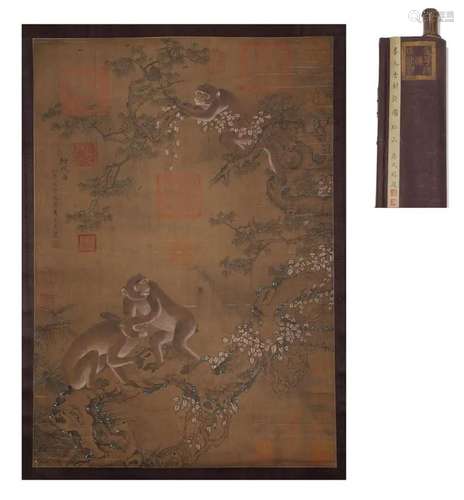 Silk scroll of Yi Yuanji in Song Dynasty