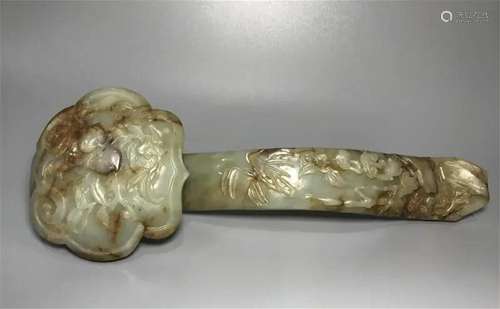 Hetian jade ruyi in qing Dynasty