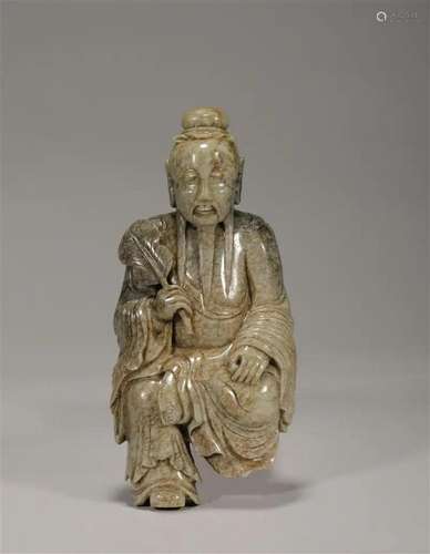 Jade carving figure ornaments of the Yuan Dynasty