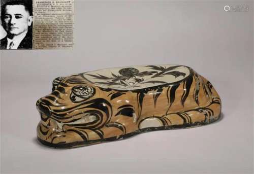 Jin Dynasty cizhou kiln tiger pillow