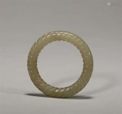Han Dynasty twisted silk jade ring