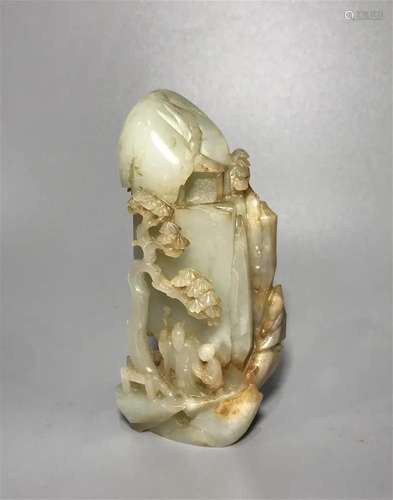 Hetian jade figure in the Qing Dynasty, Shanzi