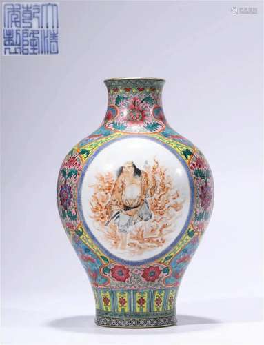 "Qing Dynasty Qianlong year" pastel yellow open li...