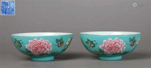 "Qing Dynasty Qianlong year" a pair of pine stone ...