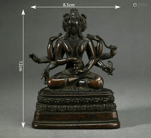 Nepal Style, Bronze Buddha Statue