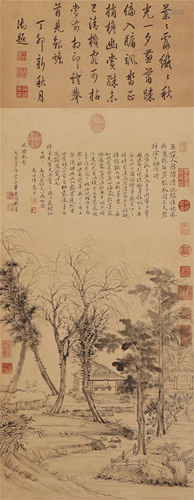 A CHINESE PAINTING OF SERENE STUDIO SIGNED YUN SHOUPING